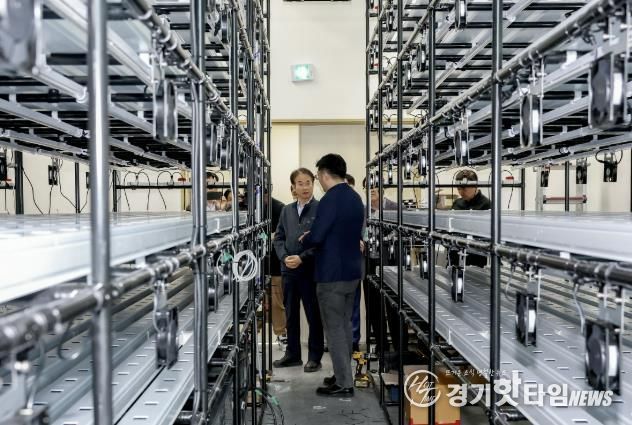 지축동 지식산업센터 수직형 스마트팜 방문한 이동환 고양특례시장