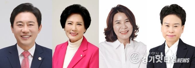 사진 왼쪽부터 조례안을 발의한 한갑수 이진분 김유숙 이지화 의원