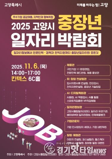 2025 고양시 중장년 일자리 박람회 홍보문