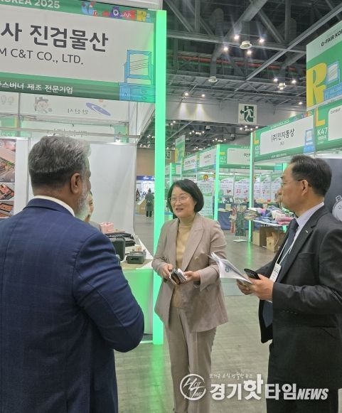 신미숙 의원, 해외 바이어가 찾는 K-수출박람회…지페어 코리아 방문