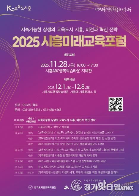 '2025 시흥미래교육포럼' 포스터