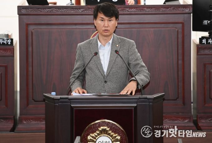 송선영 의원 5분발언 모습