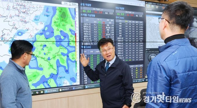 안성시, 첫 강설 비상대책회의 개최‥“시민 안전 총력!”