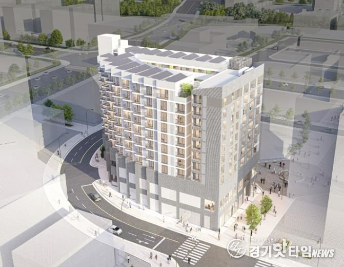 소하동 1342-5에 건설 중인 공공임대주택 조감도