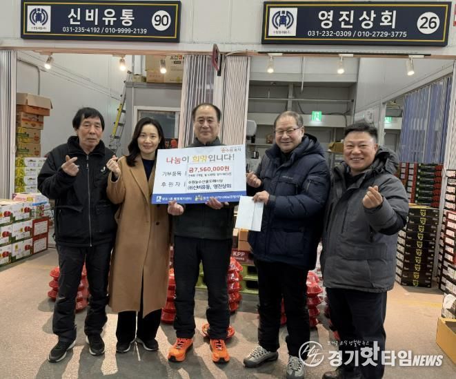 신비유통·영진상회,수원시 영통구 망포1동 저소득 한부모가정에 ‘통 큰’ 후원