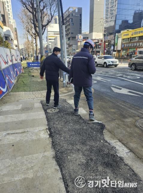 구리시, 대형 공사장 도로점용 허가 실태 현장점검 실시