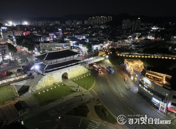 수원 장안문 일원의 실제 전경