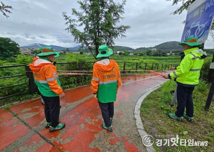 지역자율방재단 활동 모습