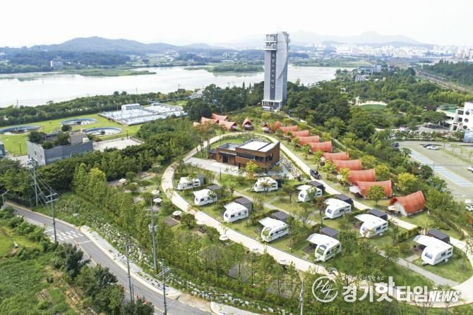 의왕 왕송호수캠핑장 3월 임시 휴장...글램핑 텐트 전면 교체