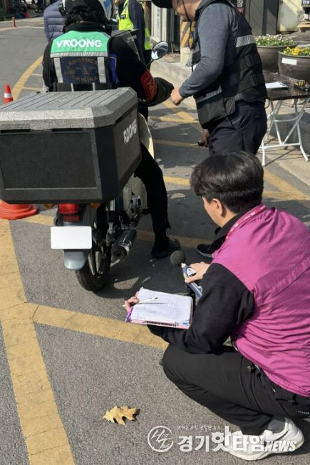 동두천시, 이륜차 소음 유발, 불법 개조 등 법규 위반 합동 단속