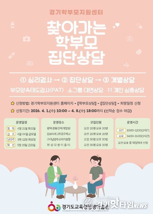 찾아가는 학부모 집단상담 프로그램 웹포스터