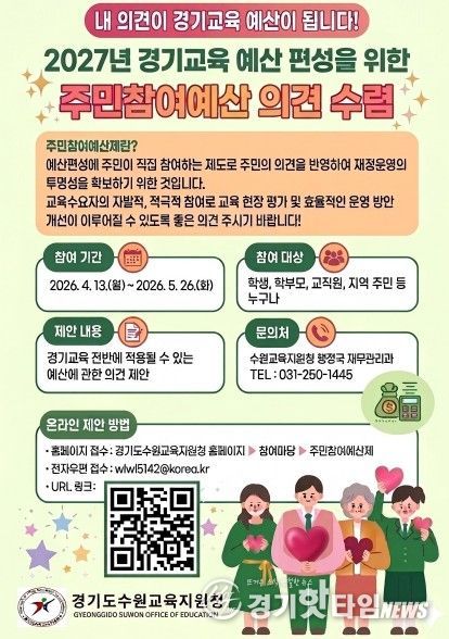 주민참여예산 설문조사 포스터