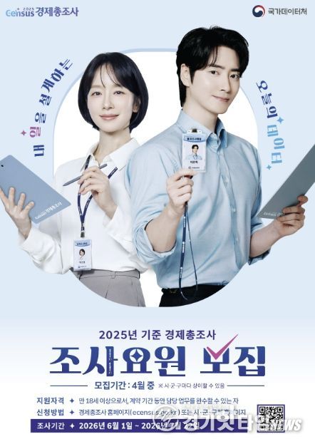 여주시, ‘2025년 기준 경제총조사’ 조사요원 모집