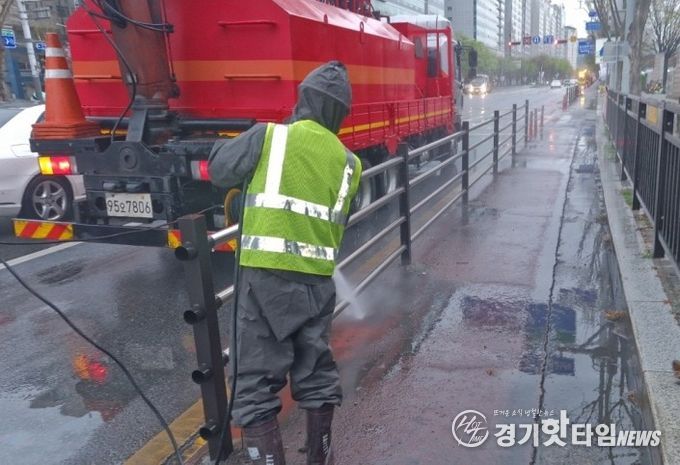 고양시 일산서구, 고양국제꽃박람회 대비 주요 도로 세척 실시